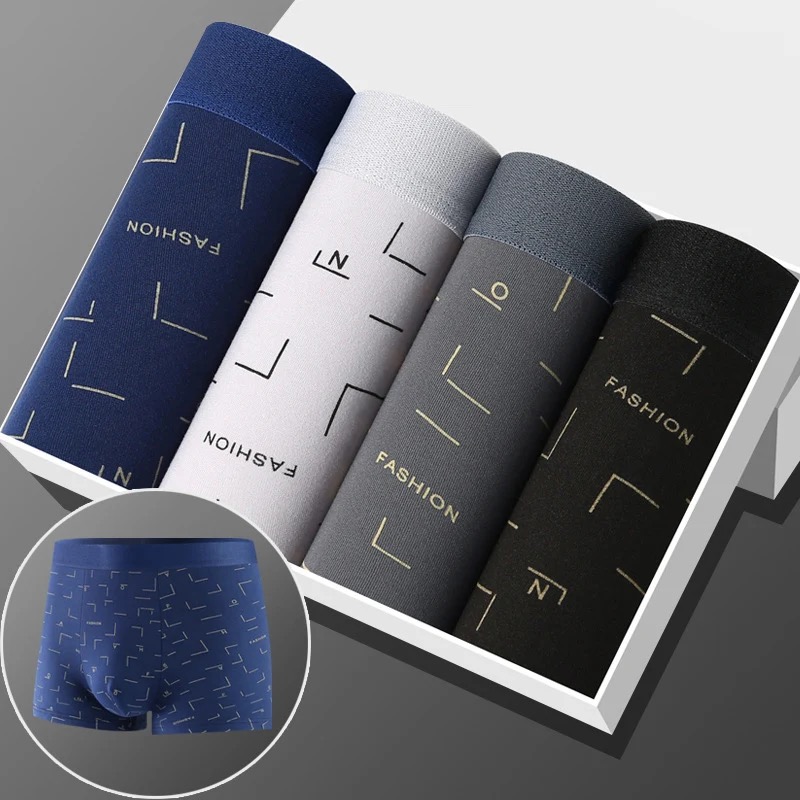 4/8Pcs Mann Boxer Gedruckt Unt – Boyshort Underwear Bewertung und Preis