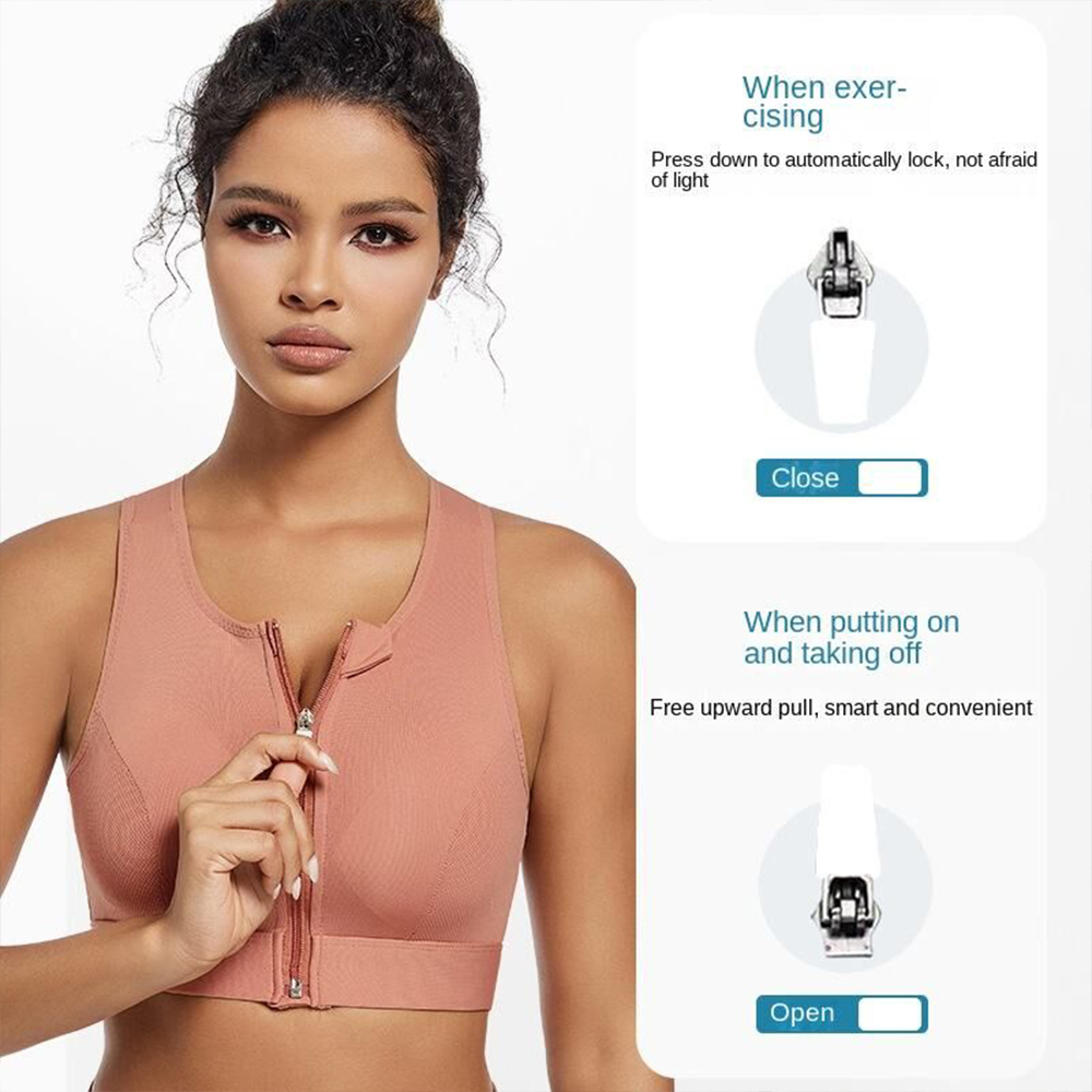 Sport-BH mit Reißverschluss vo – Sports Bra High Impact Bewertung und Preis